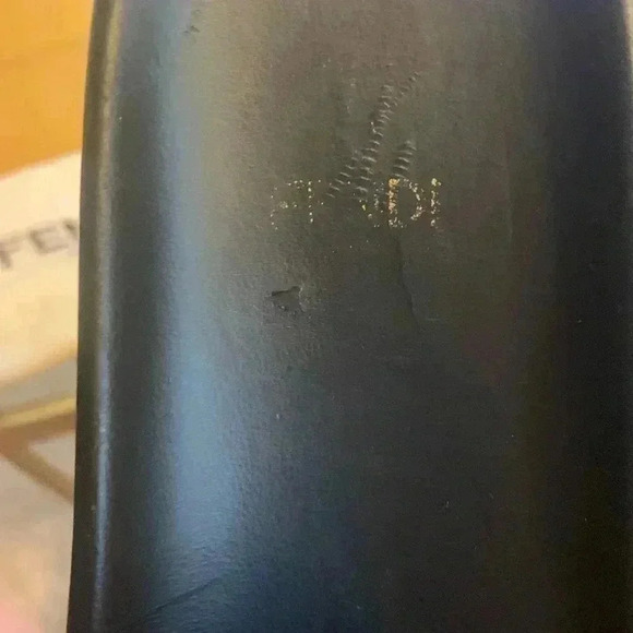 Fendi Feel Brown Satin Women's Slides Size 38 - Picture 8 of 9